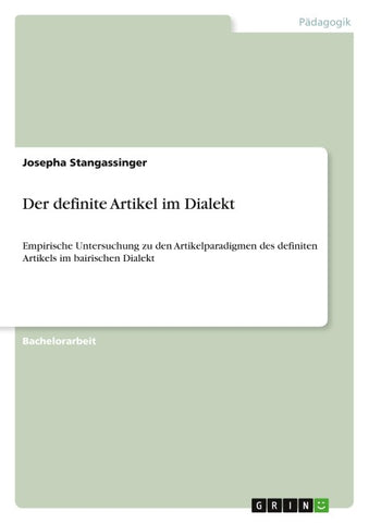 Der definite Artikel im Dialekt