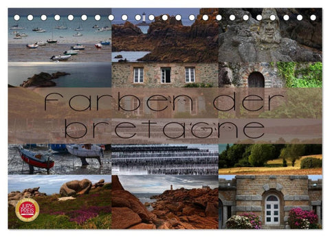 Farben der Bretagne (Tischkalender 2026 DIN A5 quer), CALVENDO Monatskalender