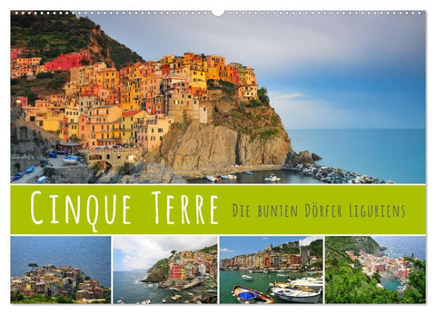 Cinque Terre - die bunten Dörfer Liguriens (Wandkalender 2027 DIN A2 quer), CALVENDO Monatskalender
