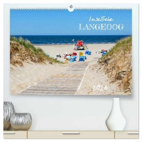 Inselliebe Langeoog (hochwertiger Premium Wandkalender 2026 DIN A2 quer), Kunstdruck in Hochglanz
