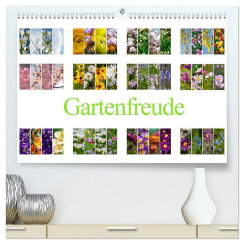 Gartenfreude (hochwertiger Premium Wandkalender 2026 DIN A2 quer), Kunstdruck in Hochglanz