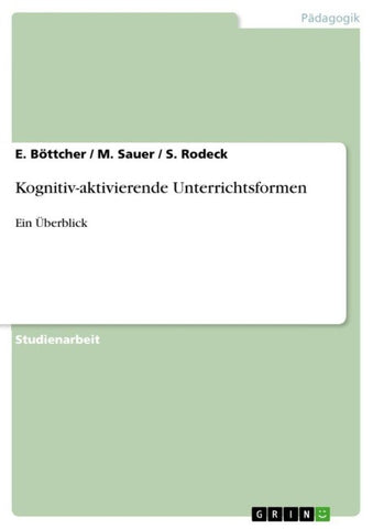 Kognitiv-aktivierende Unterrichtsformen