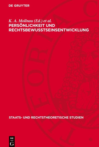 Persönlichkeit und Rechtsbewußtseinsentwicklung