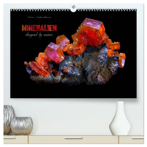 MINERALIEN designed by nature (hochwertiger Premium Wandkalender 2027 DIN A2 quer), Kunstdruck in Hochglanz