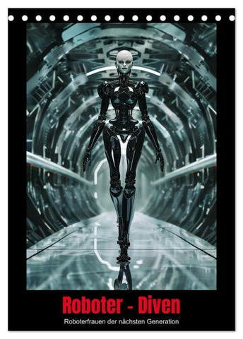 Roboter - Diven (Tischkalender 2027 DIN A5 hoch), CALVENDO Monatskalender