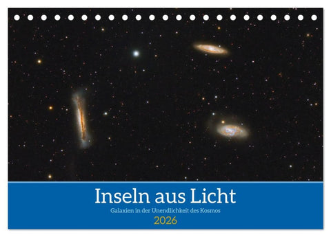 Inseln aus Licht (Tischkalender 2026 DIN A5 quer), CALVENDO Monatskalender