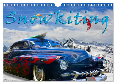 Snowkiting (Wandkalender 2026 DIN A4 quer), CALVENDO Monatskalender