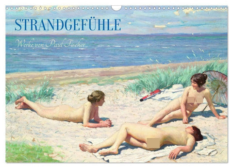 Strandgefühle (Wandkalender 2026 DIN A3 quer), CALVENDO Monatskalender