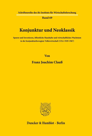 Konjunktur und Neoklassik.
