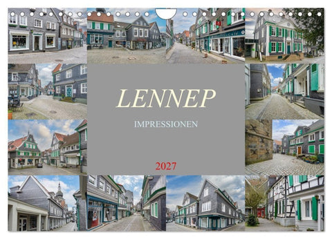 Lennep Impressionen (Wandkalender 2027 DIN A4 quer), CALVENDO Monatskalender