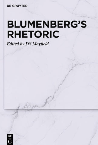 Blumenberg’s Rhetoric