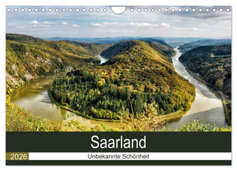 Saarland - unbekannte Schönheit (Wandkalender 2026 DIN A4 quer), CALVENDO Monatskalender