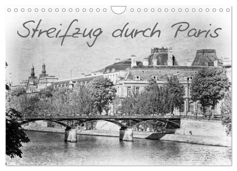 Streifzug durch Paris (Wandkalender 2027 DIN A4 quer), CALVENDO Monatskalender