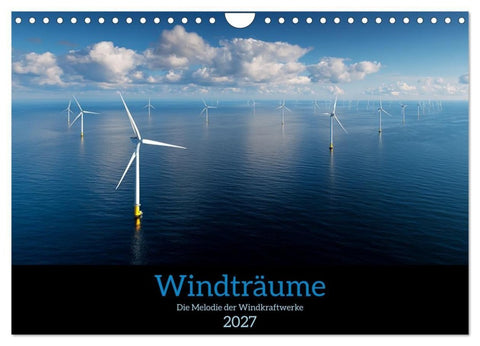 Windträume (Wandkalender 2027 DIN A4 quer), CALVENDO Monatskalender
