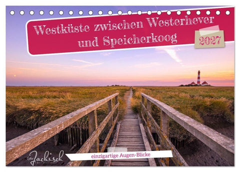 Westküste zwischen Westerhever und Speicherkoog (Tischkalender 2027 DIN A5 quer), CALVENDO Monatskalender