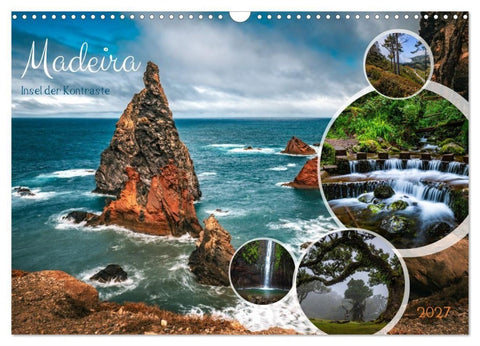 Madeira - Insel der Kontraste (Wandkalender 2027 DIN A3 quer), CALVENDO Monatskalender