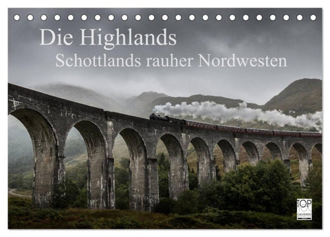 Die Highlands - Schottlands rauher Nordwesten (Tischkalender 2026 DIN A5 quer), CALVENDO Monatskalender