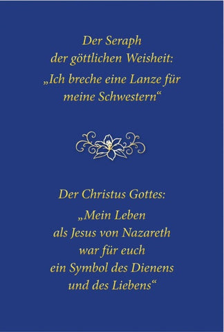 Der Seraph der göttlichen Weisheit – Ich breche eine Lanze für meine Schwestern