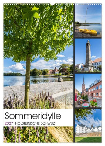HOLSTEINISCHE SCHWEIZ Sommeridylle (Wandkalender 2027 DIN A2 hoch), CALVENDO Monatskalender