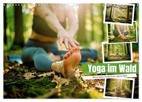 Yoga im Wald (Wandkalender 2027 DIN A3 quer), CALVENDO Monatskalender