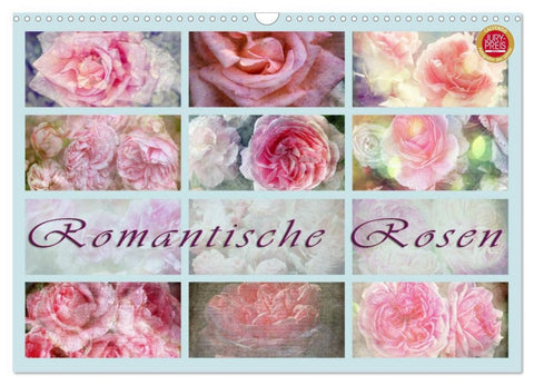 Romantische Rosen (Wandkalender 2026 DIN A3 quer), CALVENDO Monatskalender