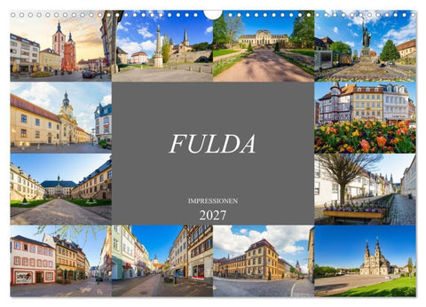 Fulda Impressionen (Wandkalender 2027 DIN A3 quer), CALVENDO Monatskalender