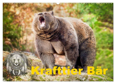 Krafttier Bär (Wandkalender 2027 DIN A2 quer), CALVENDO Monatskalender