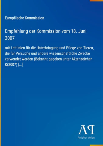 Empfehlung der Kommission vom 18. Juni 2007