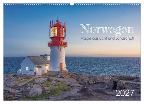 Norwegen - Magie aus Licht und Landschaft (Wandkalender 2027 DIN A2 quer), CALVENDO Monatskalender