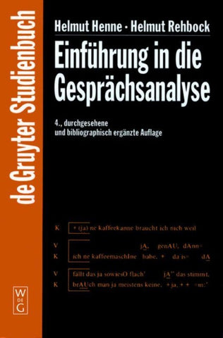 Einführung in die Gesprächsanalyse