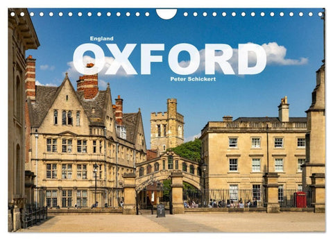 England - Oxford (Wandkalender 2027 DIN A4 quer), CALVENDO Monatskalender