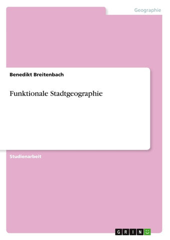 Funktionale Stadtgeographie