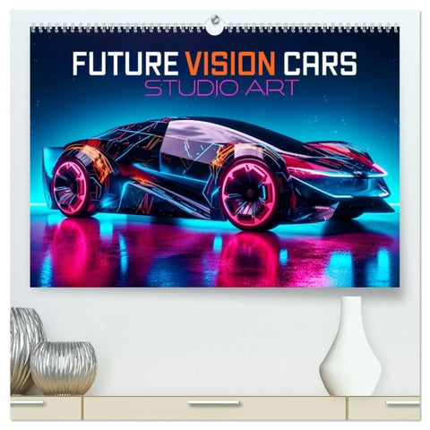 Future Vision Cars-Studio Art (hochwertiger Premium Wandkalender 2027 DIN A2 quer), Kunstdruck in Hochglanz