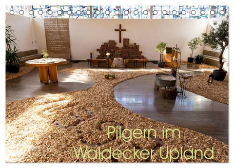 Pilgern im Waldecker Upland (Tischkalender 2026 DIN A5 quer), CALVENDO Monatskalender