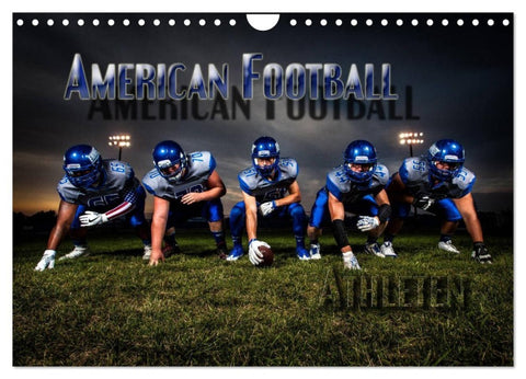 American Football - Athleten (Wandkalender 2027 DIN A4 quer), CALVENDO Monatskalender