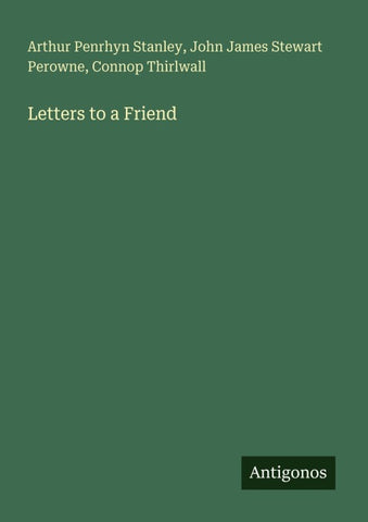 Letters to a Friend