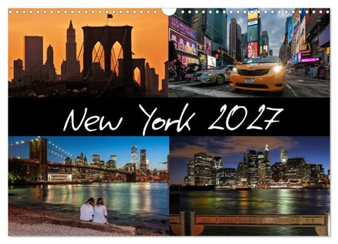 New York (Wandkalender 2027 DIN A3 quer), CALVENDO Monatskalender