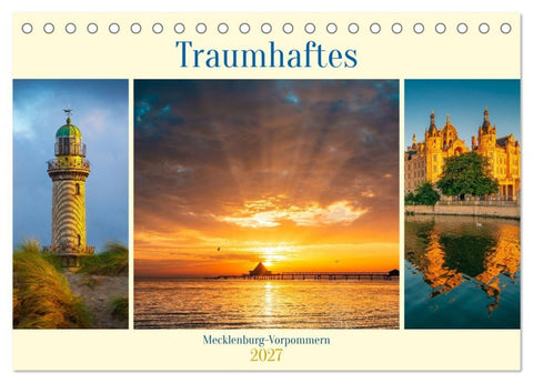 Traumhaftes Mecklenburg-Vorpommern (Tischkalender 2027 DIN A5 quer), CALVENDO Monatskalender