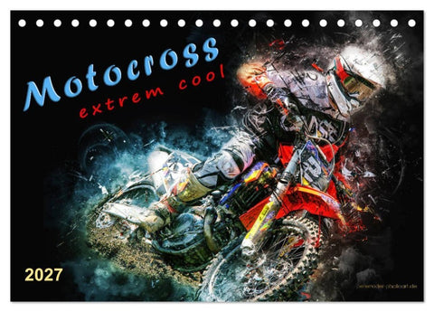 Motocross - extrem cool (Tischkalender 2027 DIN A5 quer), CALVENDO Monatskalender
