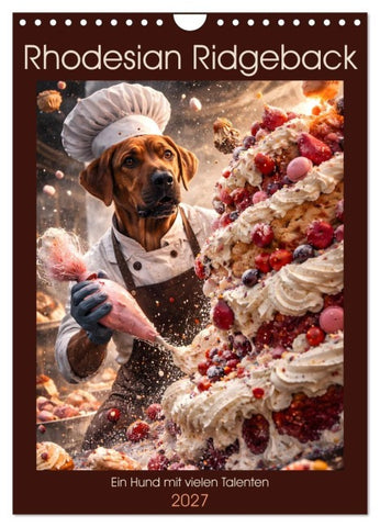 Rhodesian Ridgeback - Ein Hund mit vielen Talenten (Wandkalender 2027 DIN A4 hoch), CALVENDO Monatskalender