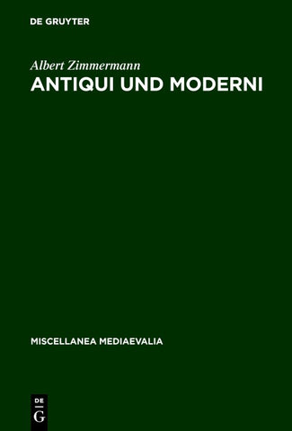 Antiqui und Moderni