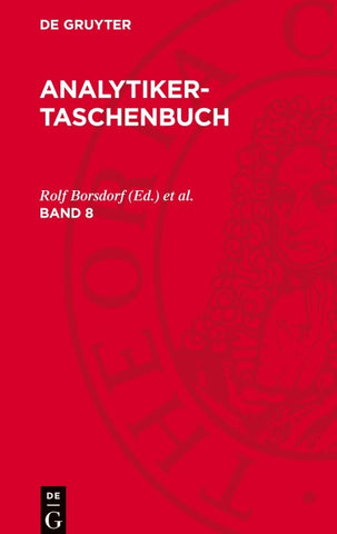 Analytiker-Taschenbuch. Band 8