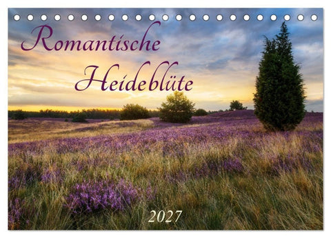 Romantische Heideblüte (Tischkalender 2027 DIN A5 quer), CALVENDO Monatskalender