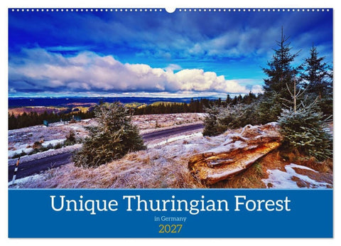 Unique Thuringian Forest (Wall Calendar 2027 DIN A2 landscape), CALVENDO 12 Month Wall Calendar