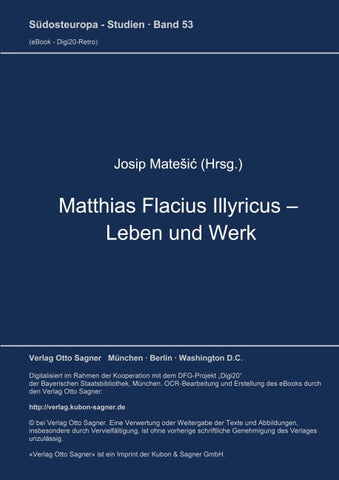 Matthias Flacius Illyricus - Leben und Werk