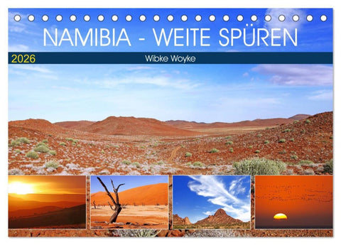 Namibia - Weite spüren (Tischkalender 2026 DIN A5 quer), CALVENDO Monatskalender