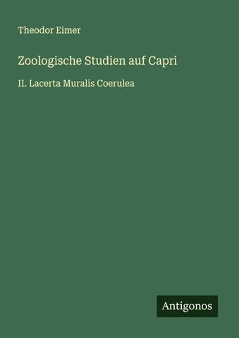 Zoologische Studien auf Capri