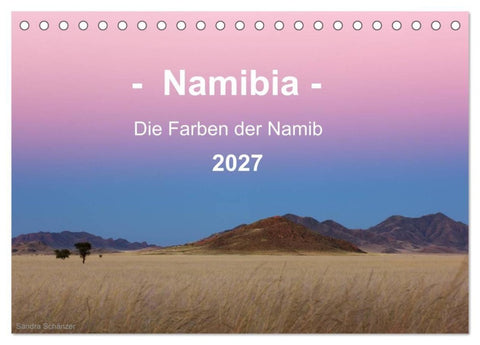 Namibia - Die Farben der Namib (Tischkalender 2027 DIN A5 quer), CALVENDO Monatskalender