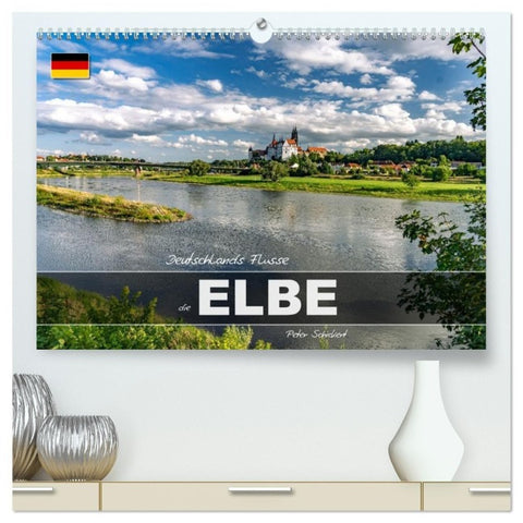 Deutschlands Flüsse - die Elbe (hochwertiger Premium Wandkalender 2027 DIN A2 quer), Kunstdruck in Hochglanz