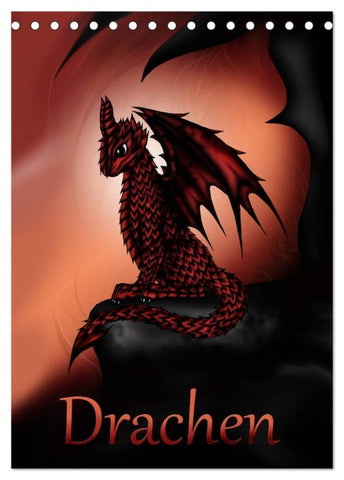 Drachen (Tischkalender 2026 DIN A5 hoch), CALVENDO Monatskalender